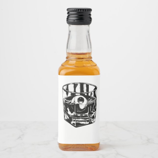 Whiskey Öga Spritflaskor Etikett (Framsida)