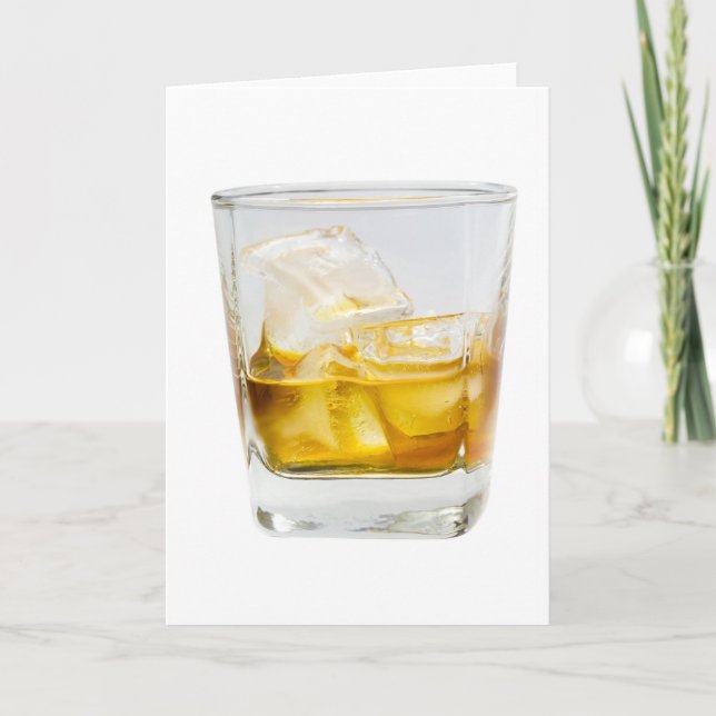 Whiskey på sten kort (Framsida)