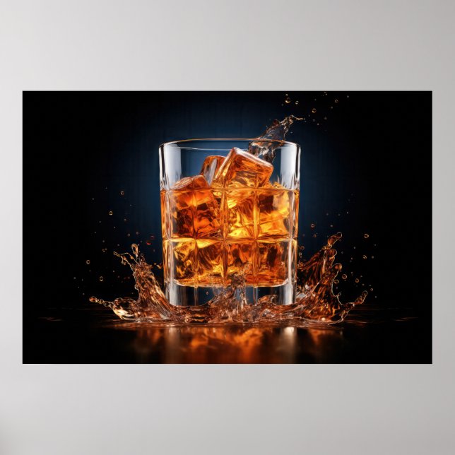 Whiskey på Sten Poster (Framsidan)