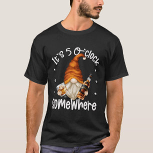 Whiskey Pappa Gnome citerar sitt 5 o Clock någonst T Shirt