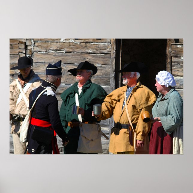 Whiskey Ration at Fort Osage, Missouri (24x16) Poster (Framsidan)