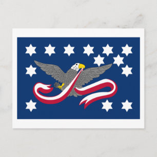 Whiskey Rebebell Flagga Vykort