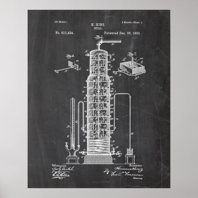 Whiskey Skapar Patent Poster (Framsidan)