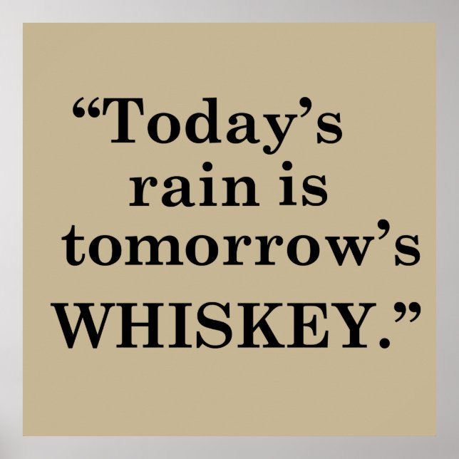 whiskey slogan poster (Framsidan)