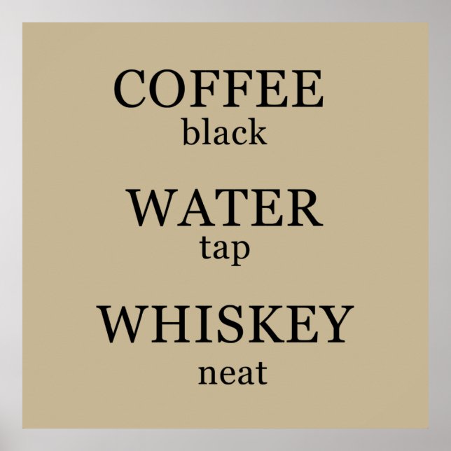 whiskey slogan poster (Framsidan)