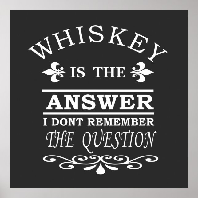 whiskey slogan poster (Framsidan)
