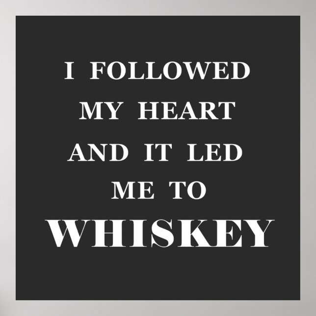 whiskey slogan poster (Framsidan)