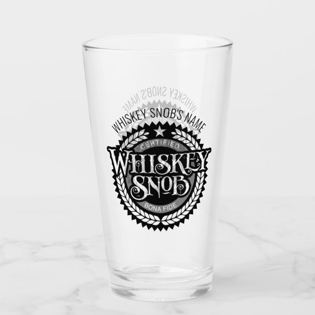 Whiskey Snob Glass Glaskopp (Framsida)