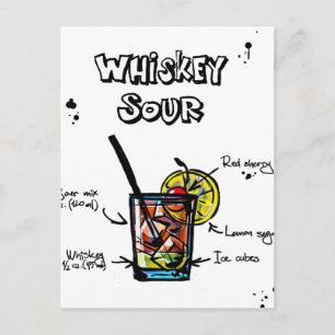 Whiskey Sour Cocktail Recipe Vykort