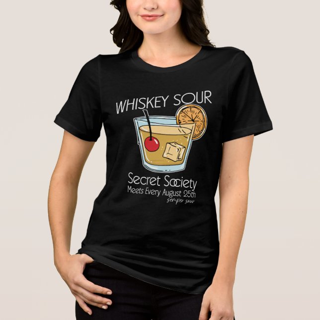 Whiskey Sour Hemliga Sällskapet T Shirt (Framsida)