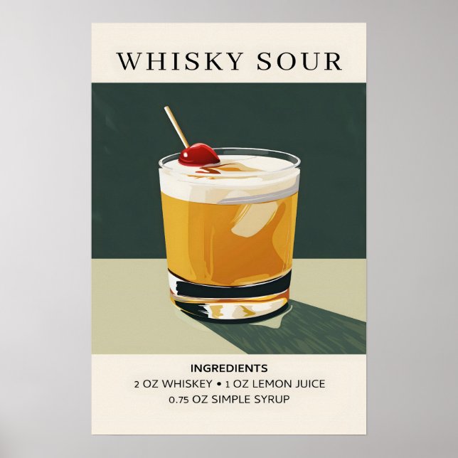 Whiskey Sour Poster (Framsidan)