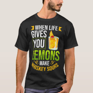 Whiskey Sour Recipe Cocktail Drink Mi T Shirt