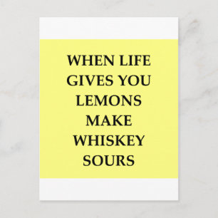 whiskey sours vykort