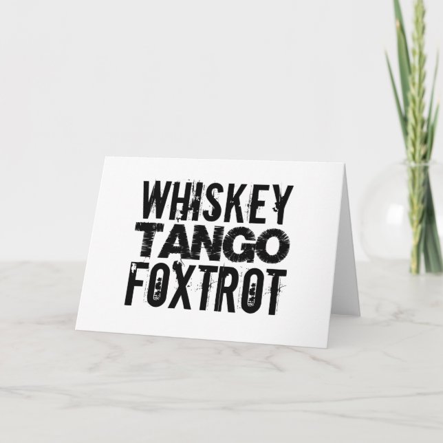 WHISKEY TANGO FOXTROT HELGKORT (Framsida)