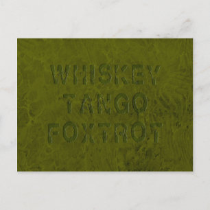 Whiskey Tango Foxtrot-vykort Vykort