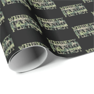 Whiskey Tango Foxtrot WTF Grönt Camouflage Presentpapper