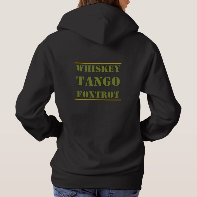 Whiskey Tango Foxtrot WTF T Shirt (Baksida)