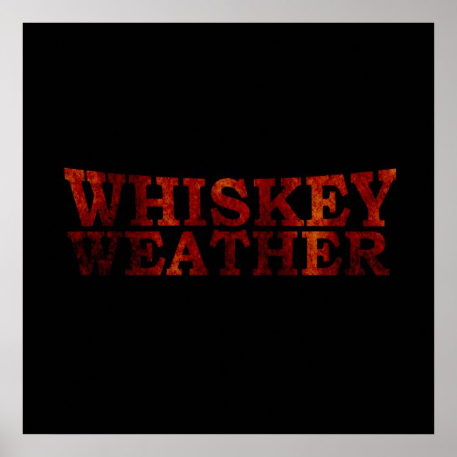 whiskey väder poster (Framsidan)