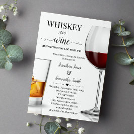 Whiskey & vin innan jag duschar par inbjudningar