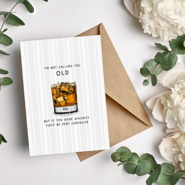 Whiskey Vuxen Birthday Card Helgkort (Skapare uppladdad)