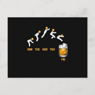Whiskey Week Jump Whiskey Alcohol Vykort
