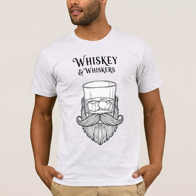 Whiskey & Whiskers T Shirt (Framsida)