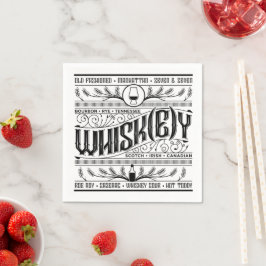 Whiskey / Whisky Napkin Pappersservett