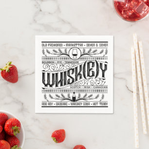 Whiskey / Whisky Napkin Pappersservett