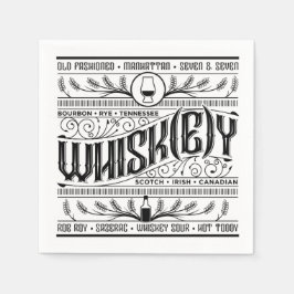 Whiskey / Whisky Napkin Pappersservett