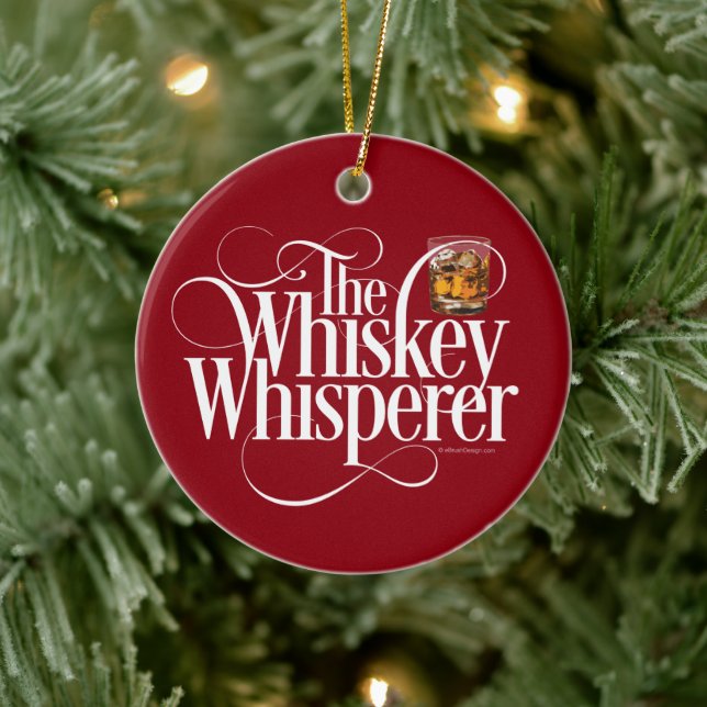 Whiskey Whisperer Ceramic Ornament (Träd)