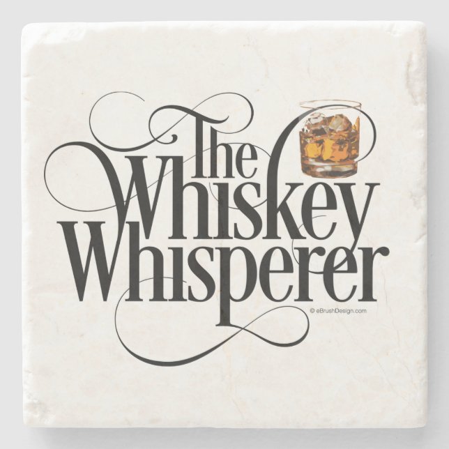 Whiskey Whisperer Stone Underlägg (Framsidan)