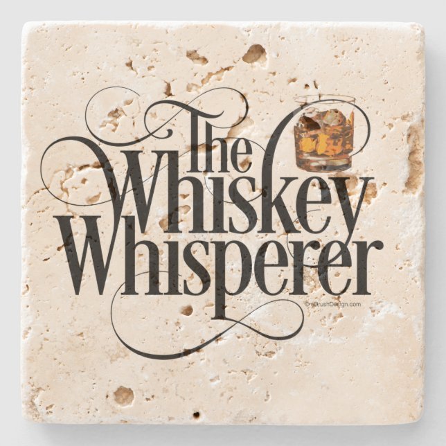 Whiskey Whisperer Stone Underlägg (Framsidan)