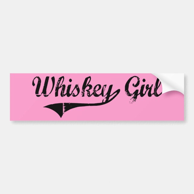 Whiskeyflicka Bildekal (Framsidan)