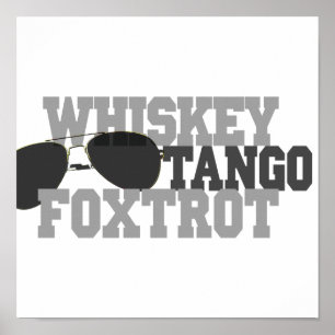 WhiskeyTango Foxtrot - flygexponeringsglas Poster
