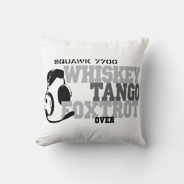 WhiskeyTango Foxtrot - flyghumorn Kudde (Framsida)