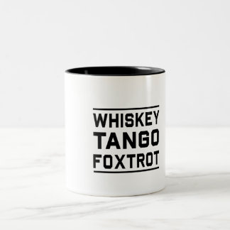 WhiskeyTango Foxtrot Två-Tonad Mugg