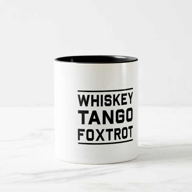 WhiskeyTango Foxtrot Två-Tonad Mugg (Center)