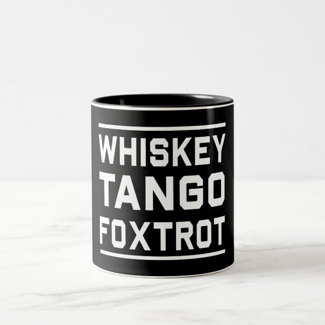 WhiskeyTango Foxtrot Två-Tonad Mugg (Center)