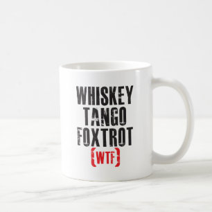 WhiskeyTango Foxtrot - WTF - svarten Kaffemugg