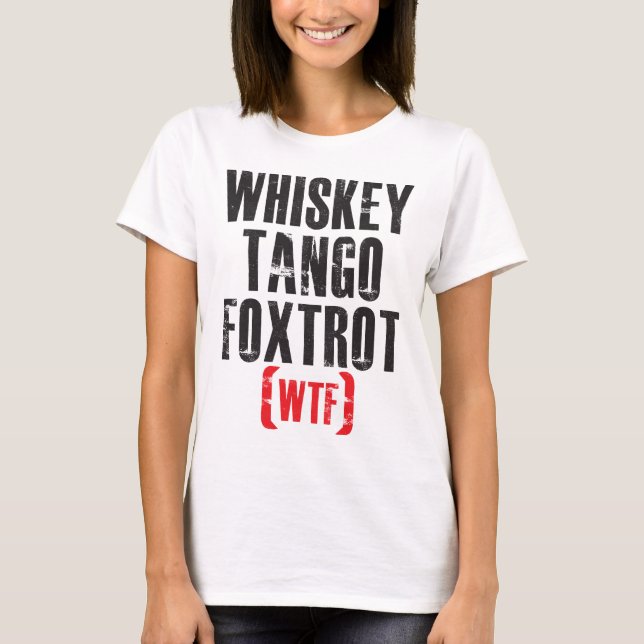 WhiskeyTango Foxtrot - WTF - svarten Tröja (Framsida)