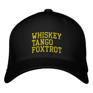 WhiskeyTangoFoxtrot Hat (militär version) Broderad Keps