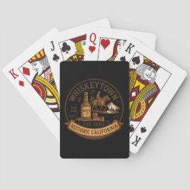 Whiskeytown - Historik Kaliforniens Vintage Emblem Casinokort
