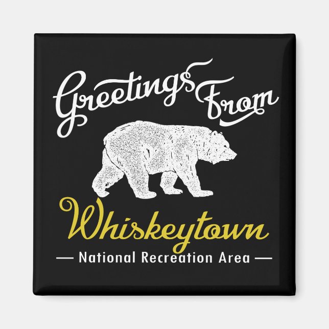 Whiskeytown National Recretion Area Bear Magnet (Framsidan)