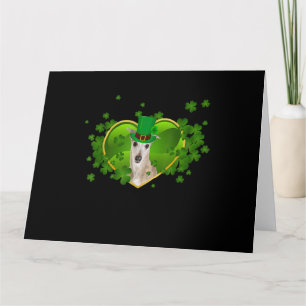 Whiskuret Irish Cute St Patrick Day Hund älskare G Kort