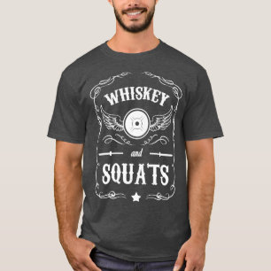 Whisky and Squats - "Weight Lyfts" Motivering Tee Shirt