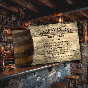 Whisky Distillery Affärskort Visitkort