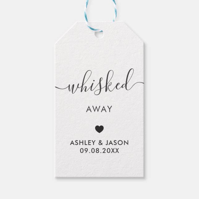 Whisky Favor, Bröllop Gift-Märkre Presentetikett (Framsidan)