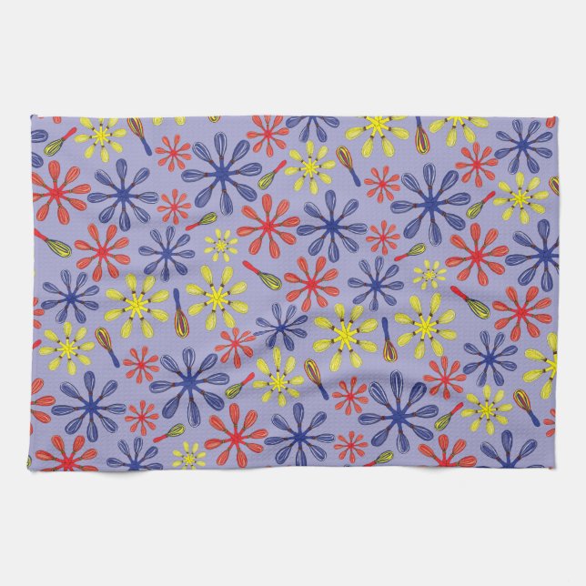 Whisky för Frukosten w/larger viftar Kökshandduk (Horisontell)