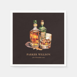 Whisky Manar Birthday Personlig Pappersservett
