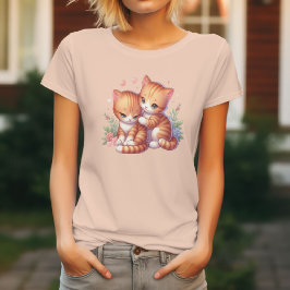 Whisky och charm, matta katter t shirt